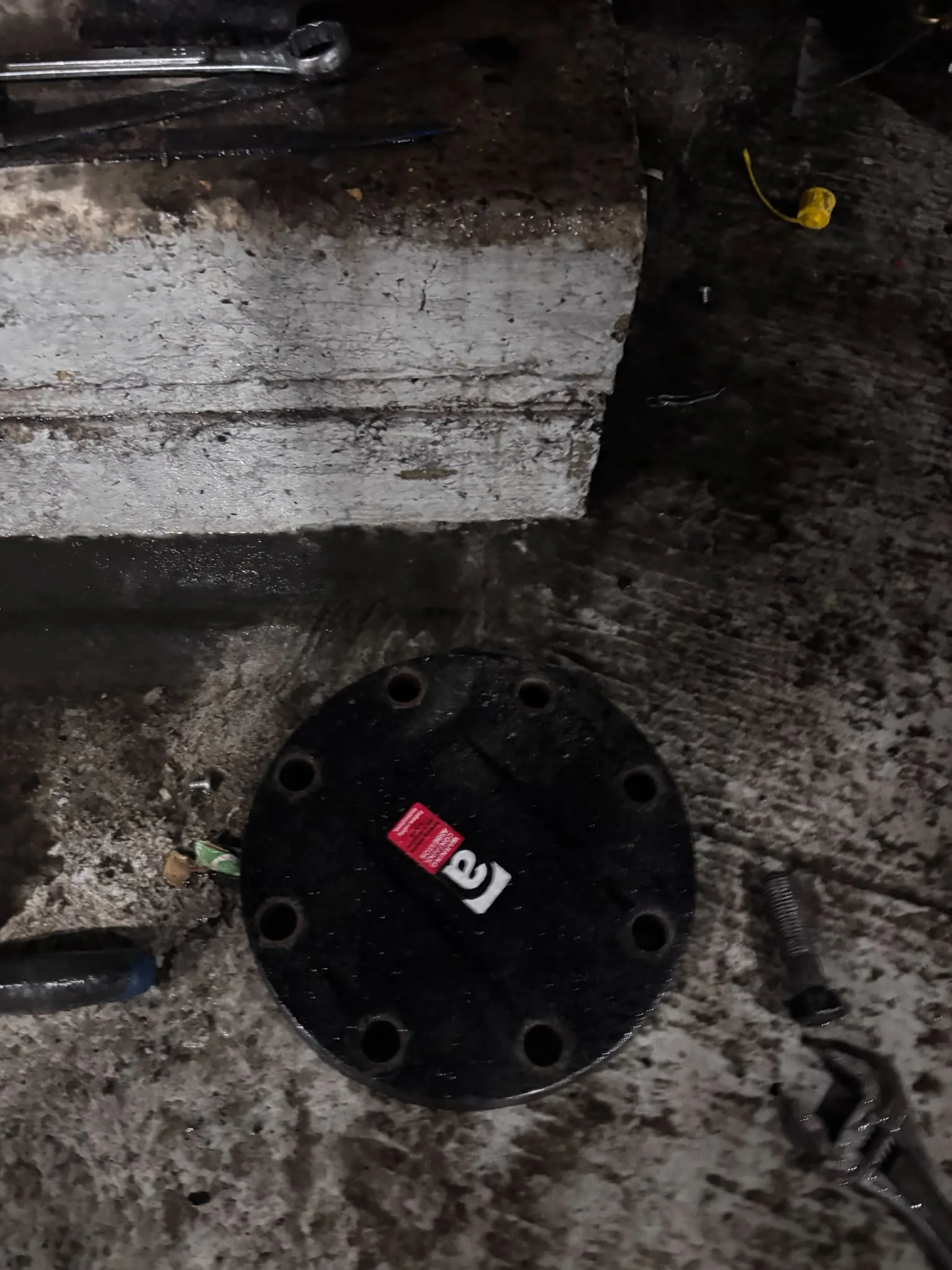 Artex scraping from a concrete ceiling during Brent Cross refurbishment